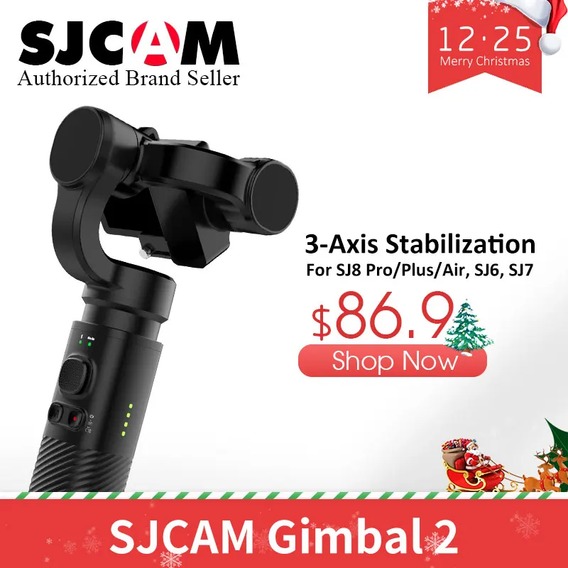 Подарок! Оригинальный ручной стабилизатор SJCAM 2 для SJ6 SJ7 SJ8 серии Экшн камера 3 оси