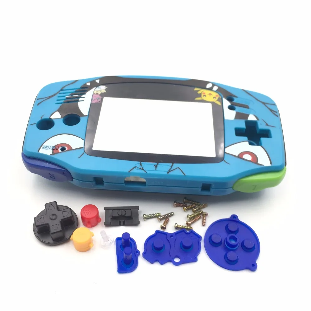10 комплектов для Nintendo GameBoy Advance замена корпуса Корпус экран объектив силиконовая