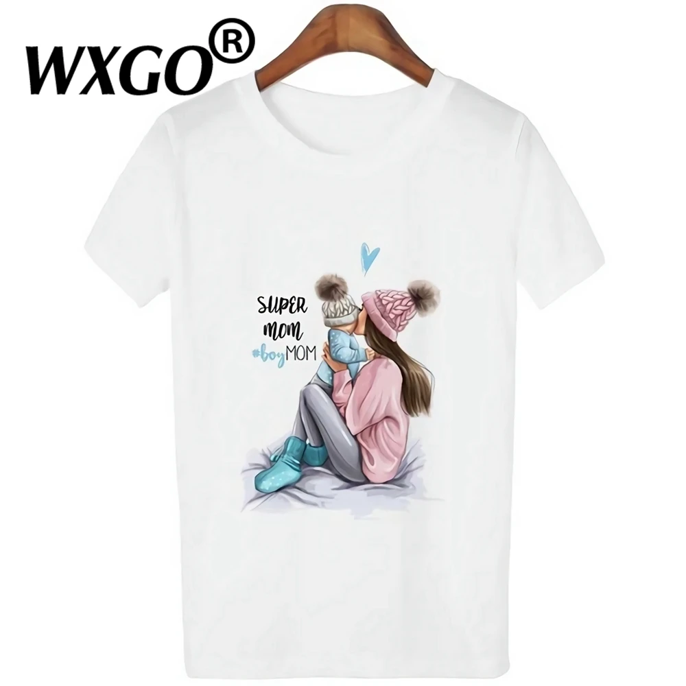 Женские летние топы 2019 модная футболка Ulzzang Harajuku Super Mom Эстетическая уличная HIPSTER