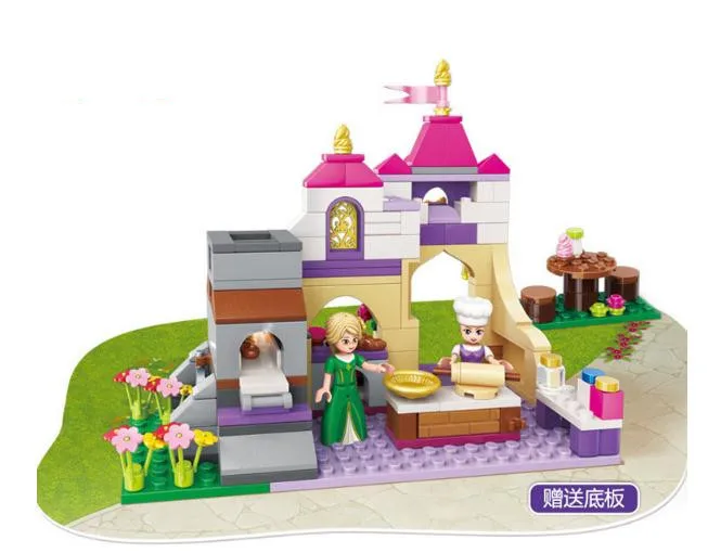 Серия для девочек Алиса принцесса Строительный кирпич подводный дворец детские