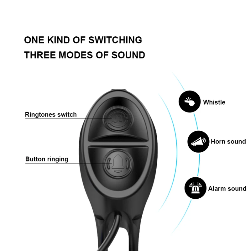 Велосипедный звонок TWOOC 120 дБ зарядка через USB 3 режима|bicycle bell|cycling bellbell cycling |
