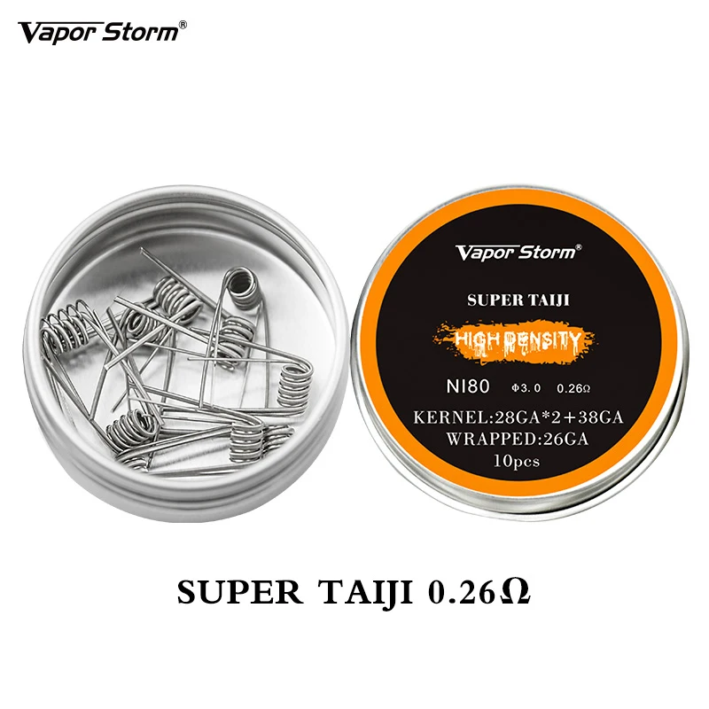 Нагревательная катушка NI80 Nichrome High Density Alien V2 Fusion Clapton Prebuilt