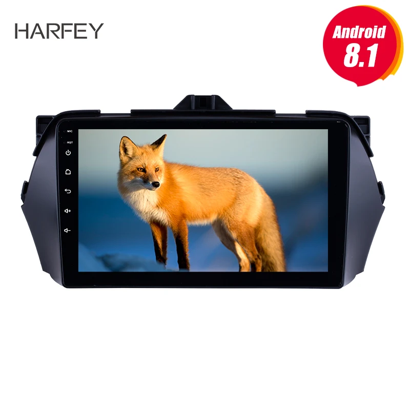 Автомобильный мультимедийный плеер Harfey 9 дюймов Android 8 1 HD сенсорный экран GPS