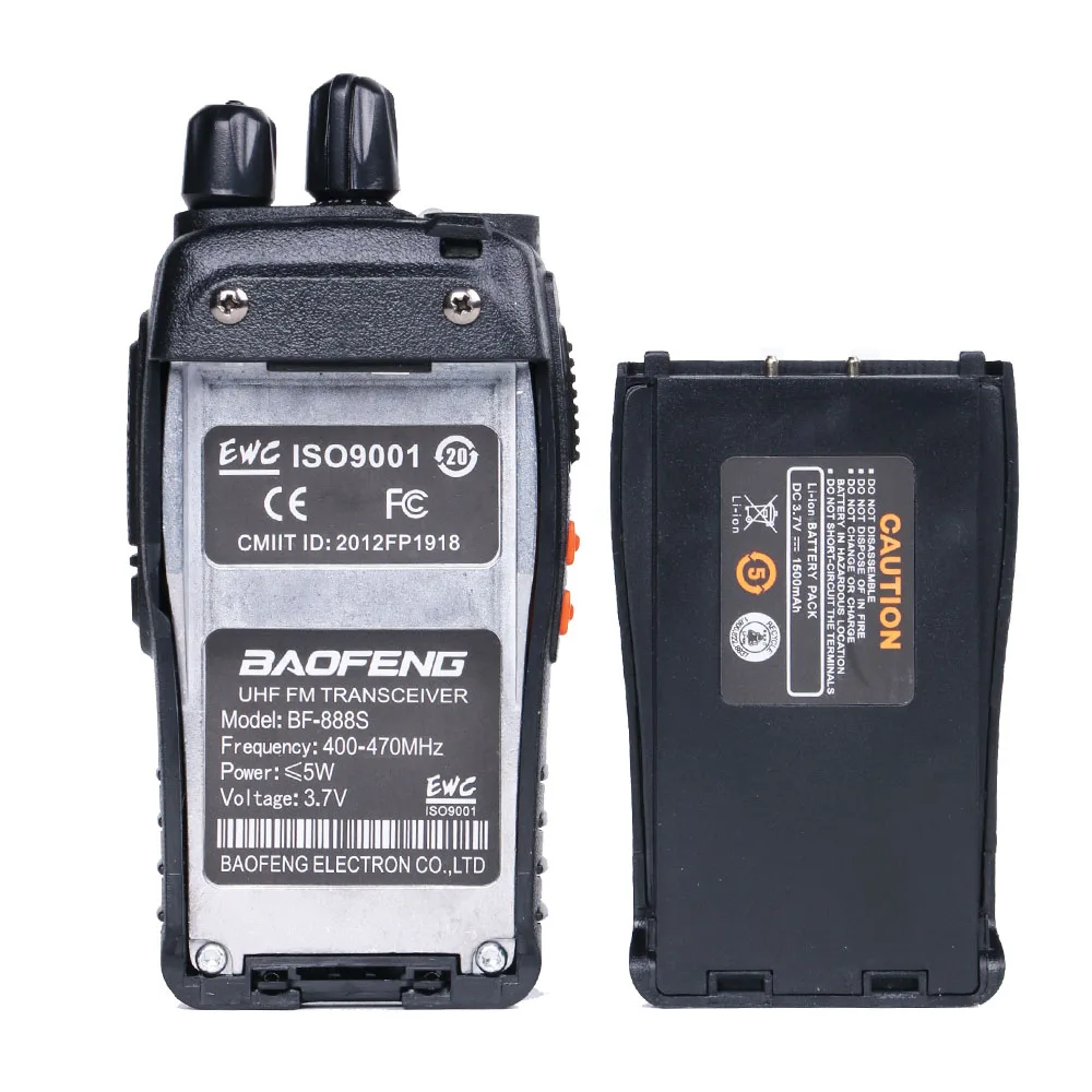 2 ШТ Baofeng BF 888S Walkie Talkie 5W Портативный UHF 16CH Передатчик Comunicadorрации портативные