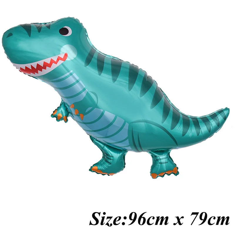 Jade dinosaur 1 шт. гигантский динозавр воздушные шары из фольги воздушные шарики в виде животных для детей динозавр день рождения украшения воздушные шарики, детские игрушки гелий globals - Цвет: Jade dinosaur