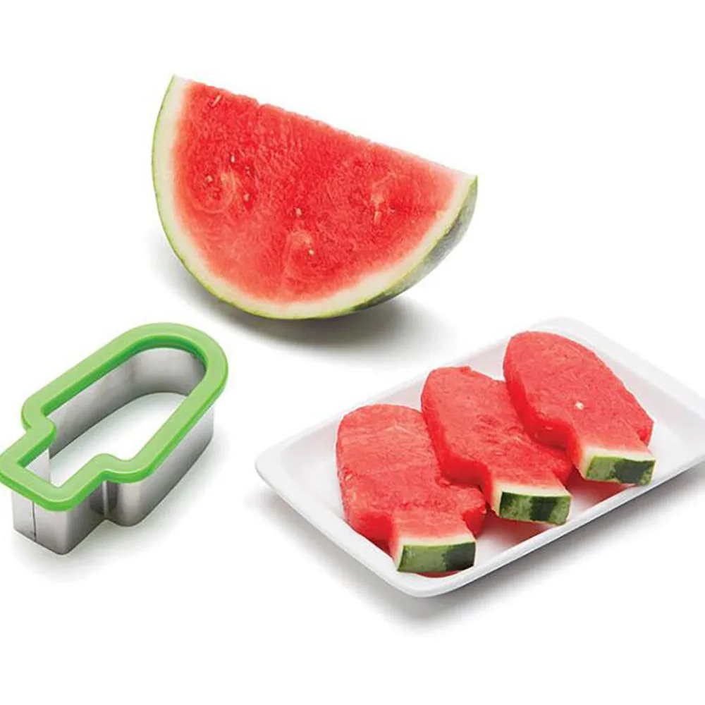Новый Dropshipping Творческий Арбуз Smart Slicer Нержавеющая сталь Popsicle Мороженое модель