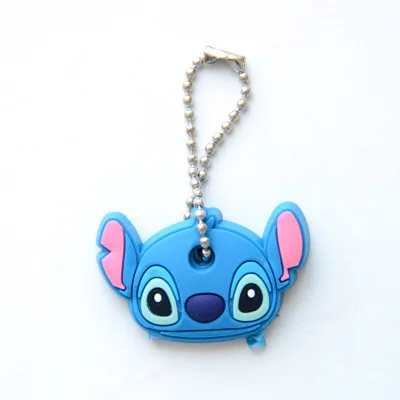 Stitch Мультяшный силиконовый защитный чехол для ключа для управления ключом пылезащитный чехол держатель Органайзер ключницы аксессуары и принадлежности для дома - Цвет: Stitch
