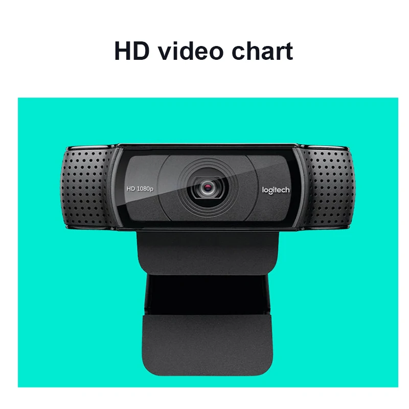 Веб-камера logitech HD 1080p Pro C920e для настольного компьютера и ноутбука с бесплатным подарком