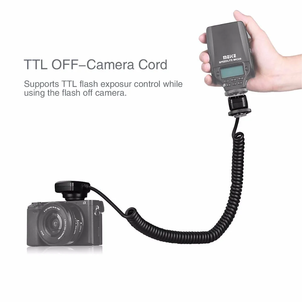 Meike MK-FA02 ttl мульти интерфейс Горячий башмак флэш кабель синхронизации Шнур для камеры sony и Speedlite