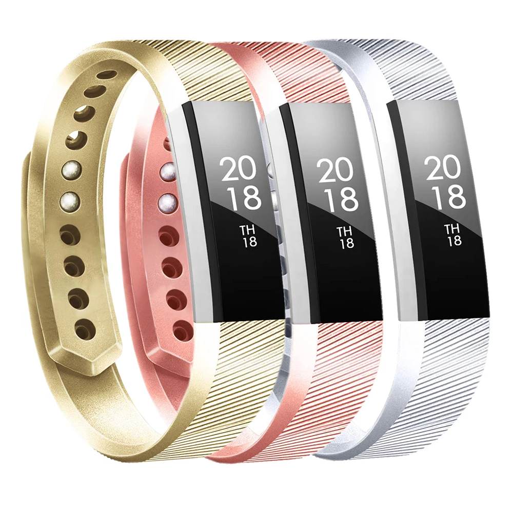 Розовое золото смарт часы ремешок для Fitbit Alta оснастки дизайн Мягкий ТПУ сменный ремешок на запястье для Fitbit Alta HR маленький большой