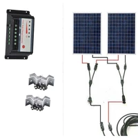 solar energy kit placa solar 12v 100w solar battery charger solar regulator controller 12v24v 30a pwm caravan car motorhome