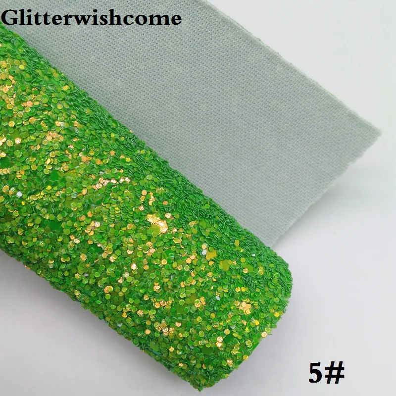 5 Glitterwishcome 21X29 см A4 размеры синтетическая кожа, с эффектом блестящей кожи Ткань Винил для Луки, GM043A - Цвет: 5