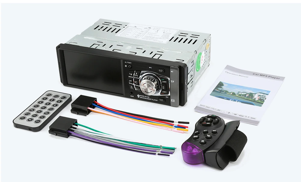 LTB FM 4,1 дюймов 1 Din MP3 плейер автомобиля автомагнитола аудио стерео 4012B USB SD AUX FM Bluetooth магнитола станции заднего вида камера Дистанционное управление