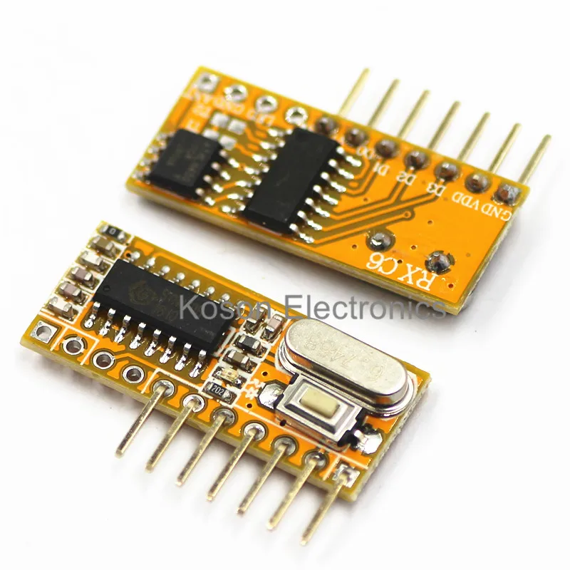 RXC6 433 мгц супергетеродинный беспроводной приемник обучающий код для Arduino/AVR|code|code