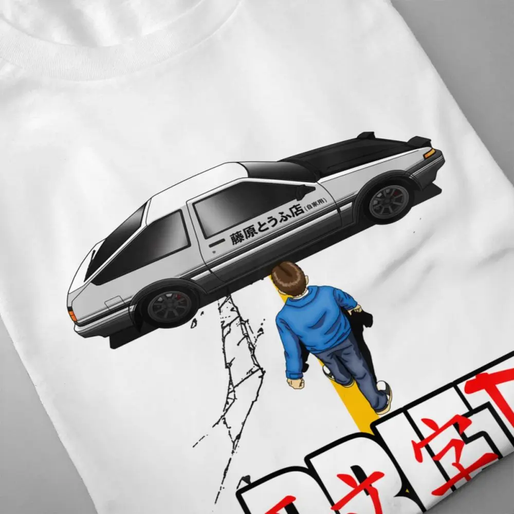 Унисекс Drift Initial D Акира футболка AE86 автомобиля Ретро Поло с круглым вырезом alicedream