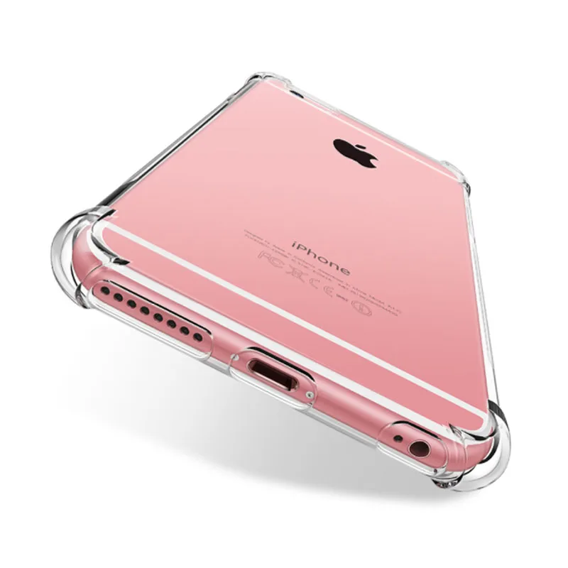 BRCSBOW 1.5mm Ultra Thin Clear TPU Silicone i Phone 6 Case for Apple iPhone Plus Soft Cover Transparent Cases |