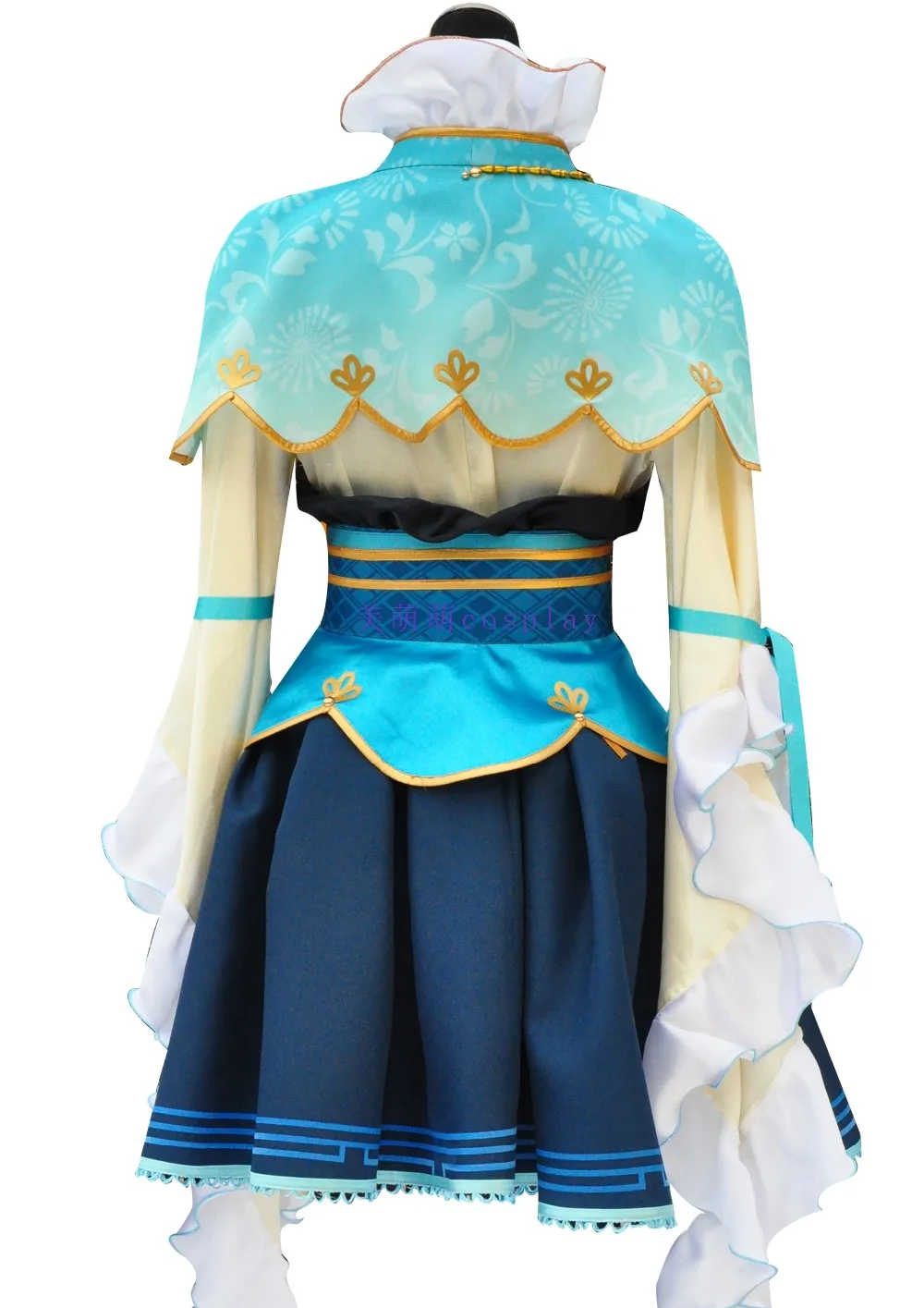 LoveLive! Kotori Minami Seven Lucky Gods Awaken Косплей Костюм Платье на Хэллоуин+ цветочные аксессуары+ носки+ обувь
