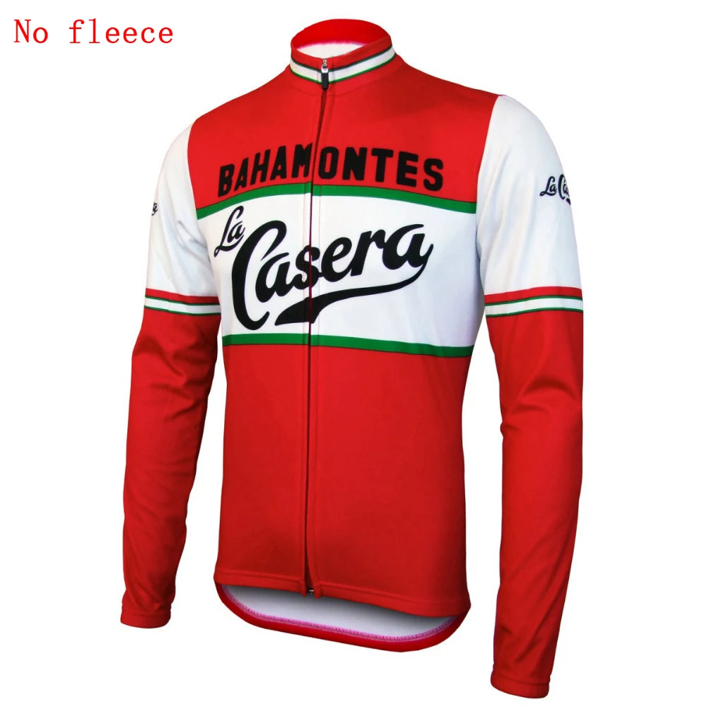 

2020 Men long sleeve cycling jersey red bike wear winter fleece and Spring Autumn thin cycling clothing ropa Ciclismo Triathlon