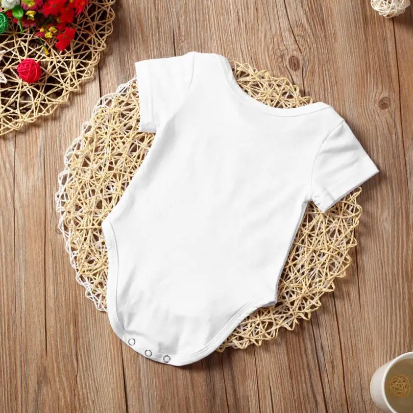 Милый комбинезон с рисунком для новорожденных мальчиков и девочек Одежда