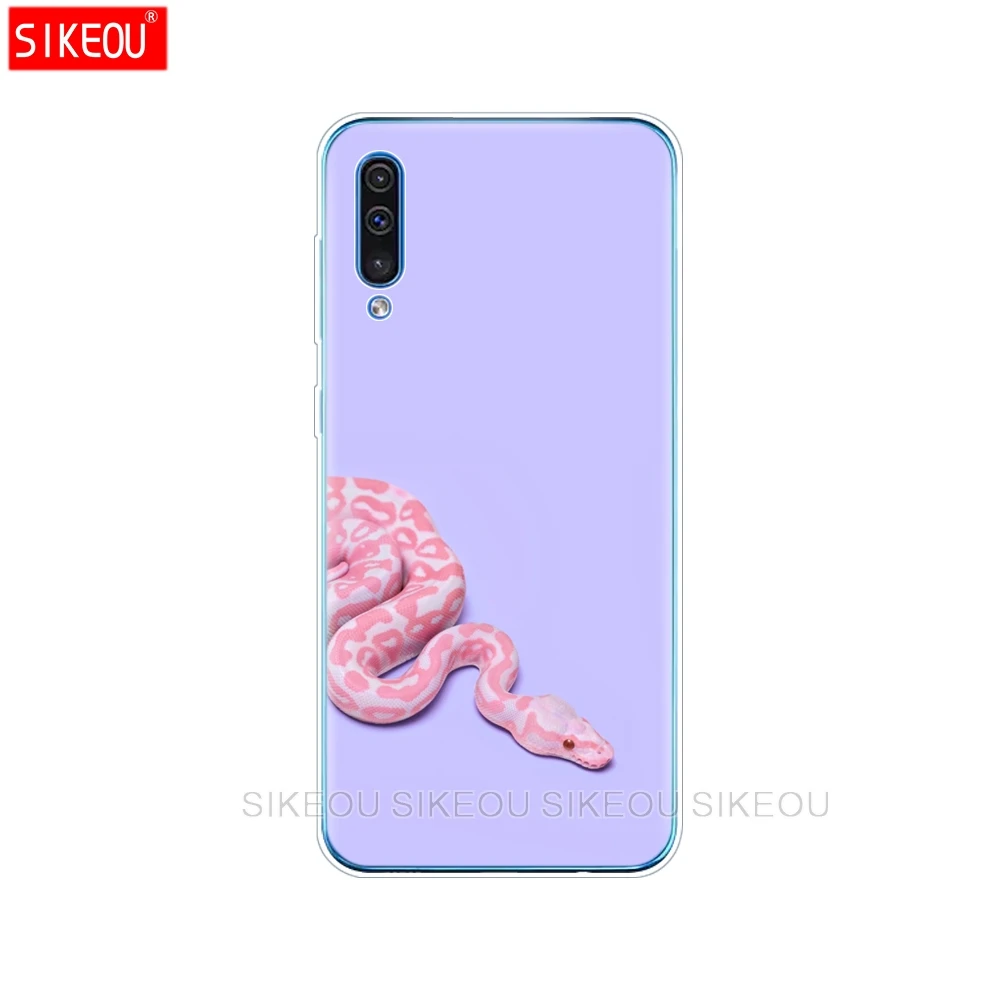 Для samsung Galaxy A50 силиконовый прозрачный Футляр задняя крышка чехол для телефона для samsung A50 A505 A505F SM-A505F мягкий чехол 6,4" - Цвет: 33814