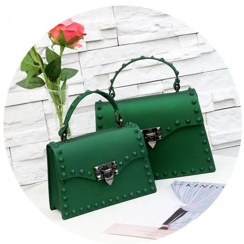 Женская сумка мессенджер кожа ПВХ с заклепками 2020|Сумки ручками| |