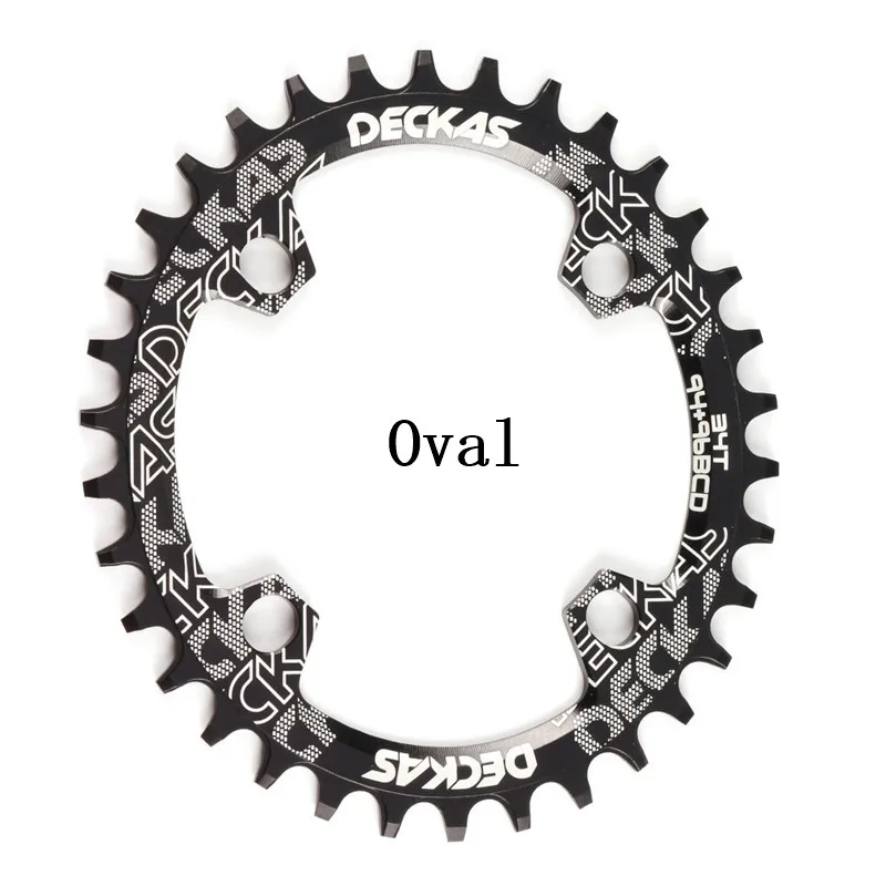 Oval 34T Black DECKAS 94+ 96 BCD велосипедная цепь круглая/Овальная 32T 34T 36T 38T MTB велосипедная цепь горная корона для M4000 M4050 GX NX X1 Кривошип - Цвет: Oval 34T Black