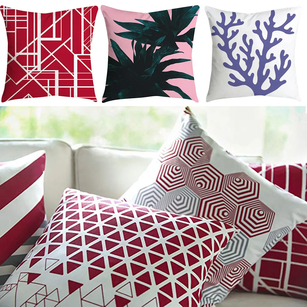 Gacsidy магазин модный набор из 4 декоративных синих и белых фарфоровых наволочек 18