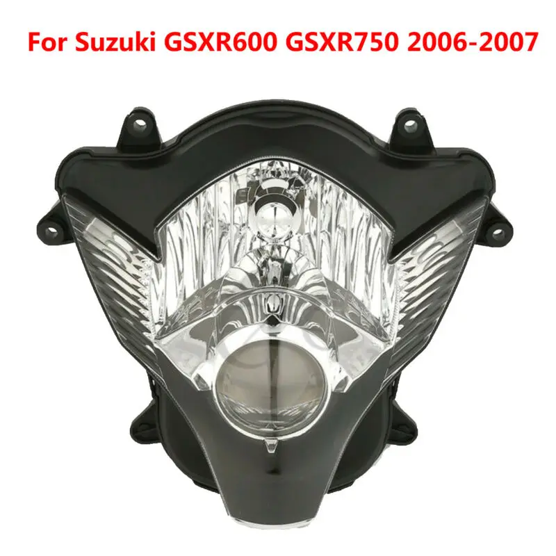 Year 2006-2007 Мотоциклетные передние фары противотуманные лампы в сборе для Suzuki GSXR600 GSXR750 04-05 06-07 08-10 11-17 - Цвет: Year 2006-2007