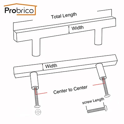 Probrico 10 шт. ручки для мебели шкафа золотой Латунный комод ручки для выдвижных ящиков и ручки для шкафа
