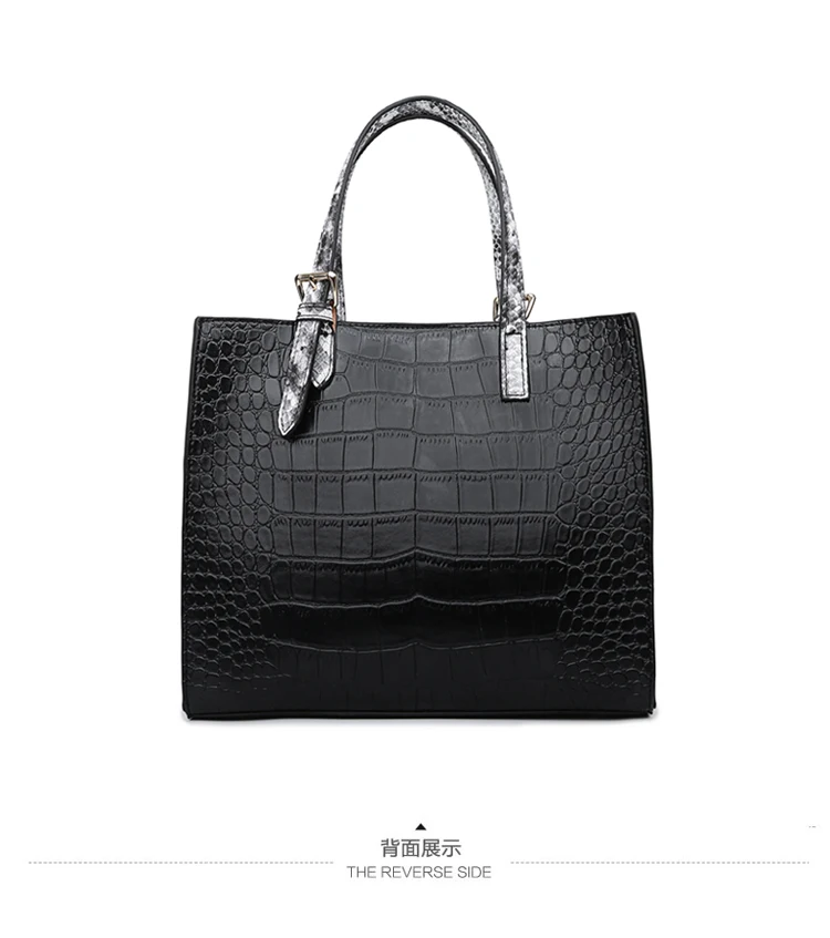 Fashion Women Handbags PU Leather Designer Shoulder Bags High Quality Crocodile Tote Messenger Bag Ladies Crossbody Hand Bags