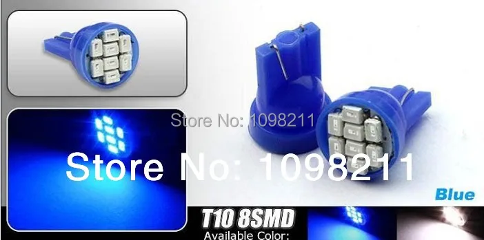 20 шт. T10 W5W 175 194 168 2825 8 SMD светодиодный Белый супер яркий автомобильный боковой Клин