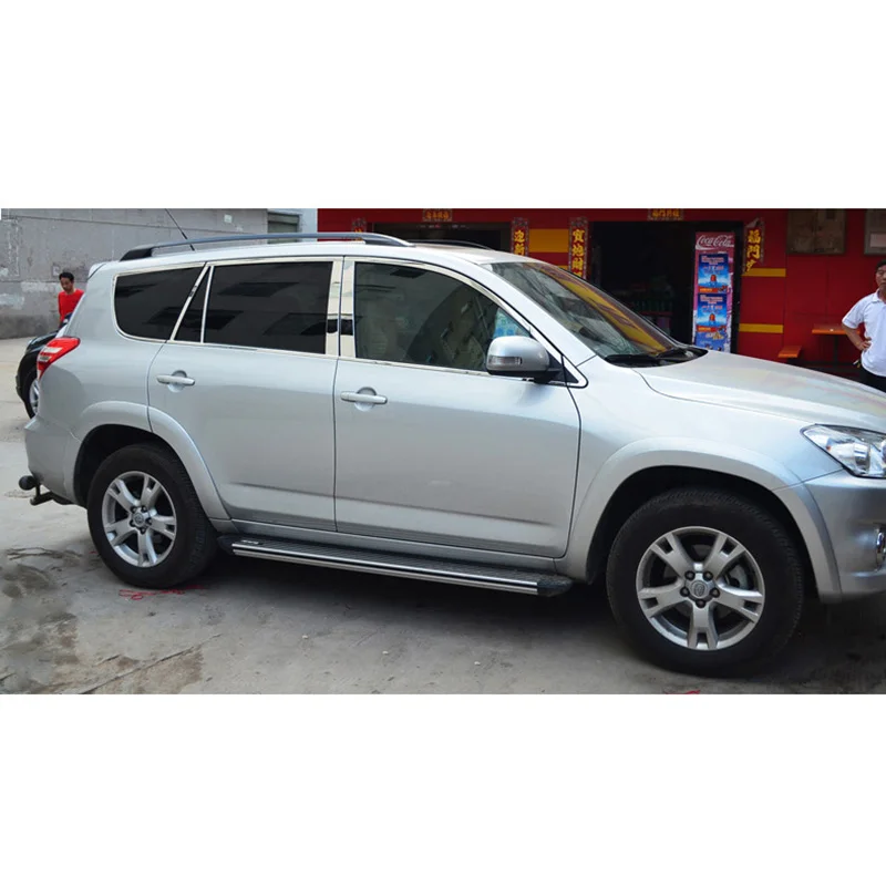Lsrtw2017 304 нержавеющая сталь окна автомобиля планки для toyota rav4 2006 2007 2008 2009 2010 2011 2012
