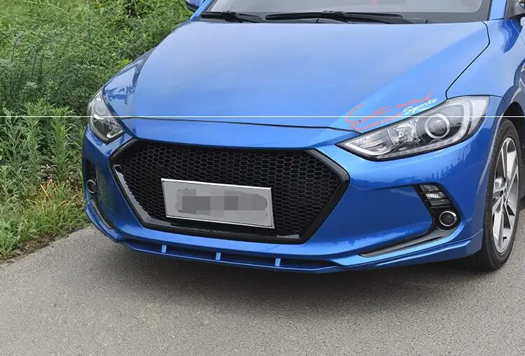 Для hyundai Elantra- гоночные решетки сотовая решетка Передняя гоночная решетка черный передний бампер модифицированная для Elantra