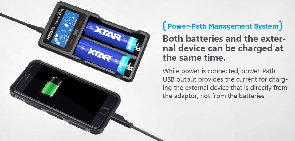 XTAR VC2 VC2 плюс VC4 VC2S VC4S батарея зарядное устройство для 10440/16340/14500/14650/18350/18500/18650/18700/21700/20700/17500