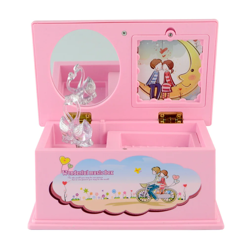 Музыкальная шкатулка с ручкой музыкальная для девочек танцующей балериной