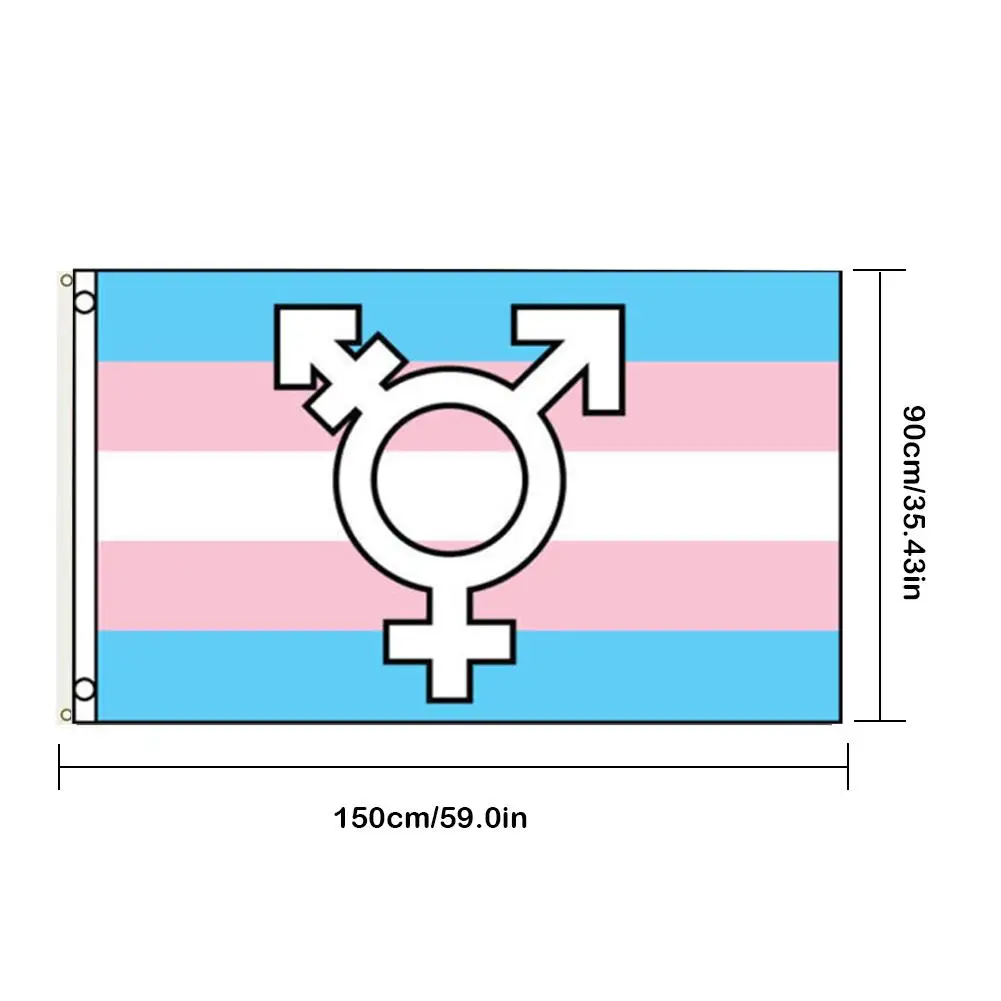 

Pride Flag Rainbow Transgender Symbols Pride Flag UV-resistant Dyes Long Lasting Color Gay Pride Flag