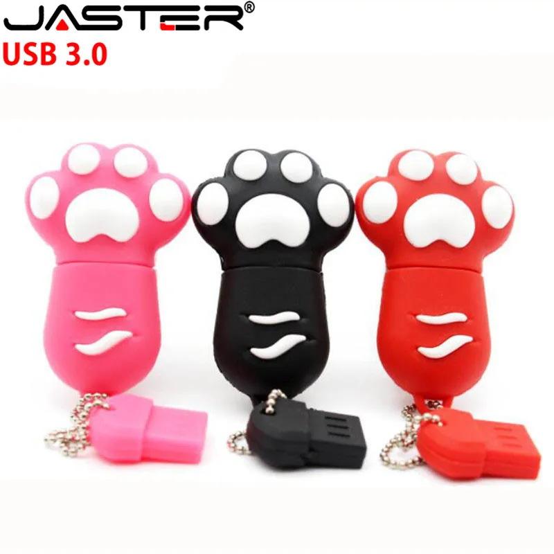 USB-флеш-накопитель JASTER в виде кошачьей лапы 64 ГБ 32 16 | Компьютеры и офис