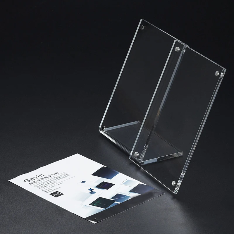 (2 шт./упаковка) акриловая настольная карта и держатели для вывесок рамки