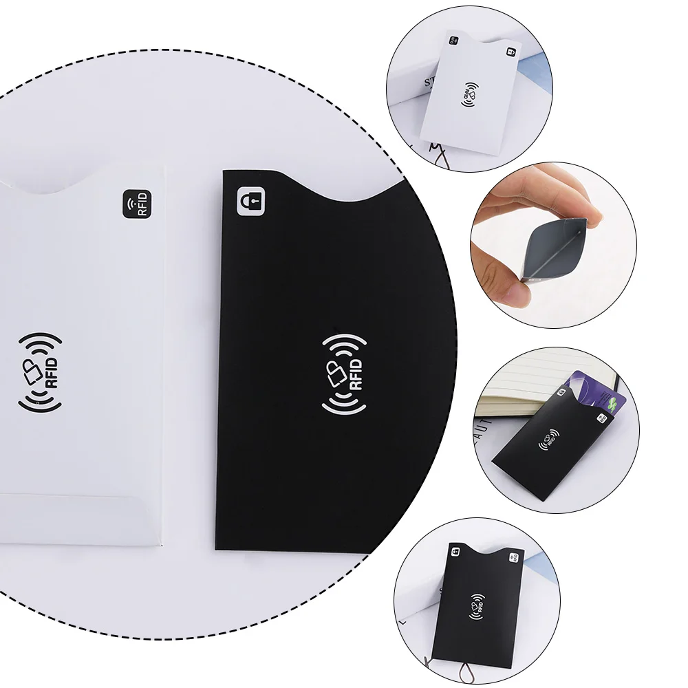 Держатель для карт с rfid блокировкой 1/2 шт. защитный чехол кошелек защитой от кражи