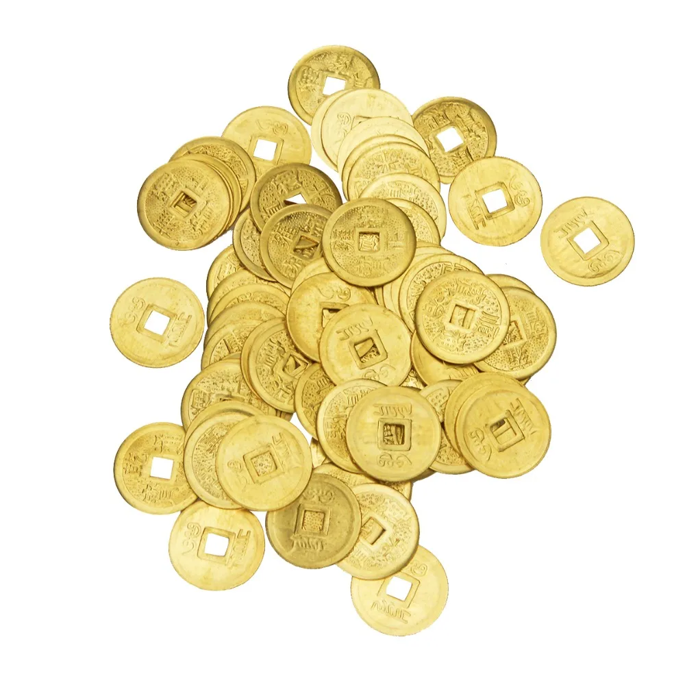 6 шт./компл. Золотой фэн шуй медные монеты для денег улучшения удачи|coin operated arcade