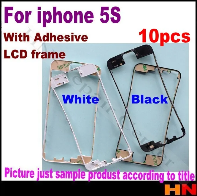 10 шт. черно белая передняя рамка для iPhone|sticker holder|lcd front bezelframe housing |