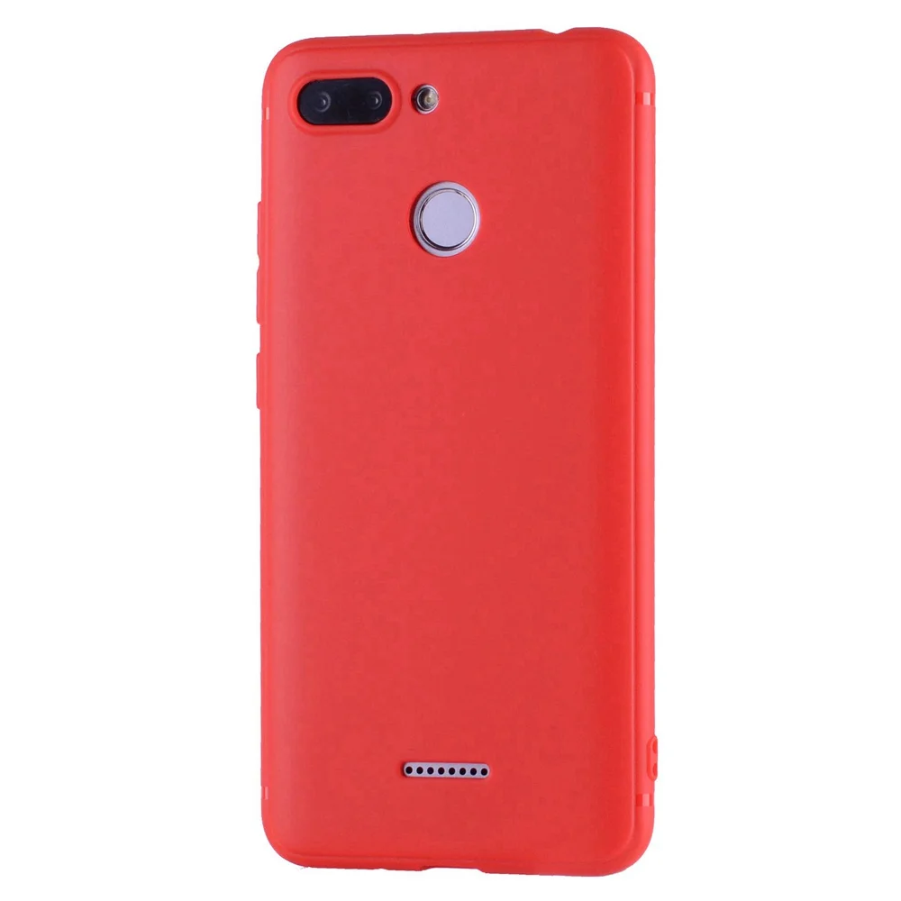 China Red Силиконовый чехол для Xiaomi redmi 6. Чехол для Xiaomi redmi 6, чехол для мобильного телефона - Цвет: China Red