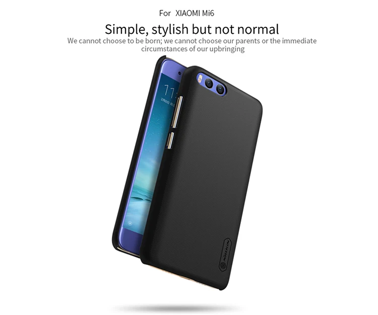 Для Xiaomi Mi 6 5,1" Nillkin супер матовый защитный жесткий чехол для задней панели ПК для Xiaomi Mi 6 Nilkin чехол для телефона