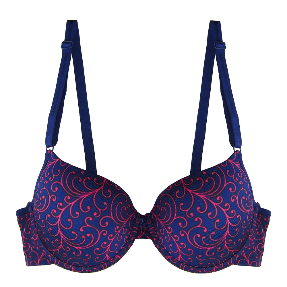 Женский бюстгальтер пуш ап с винтажным принтом|cup bra|bra blingbra tape |
