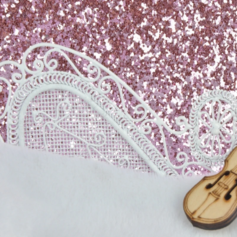 Детские розовые блестящие обои для девочек постельное белье детской комнаты 10 м