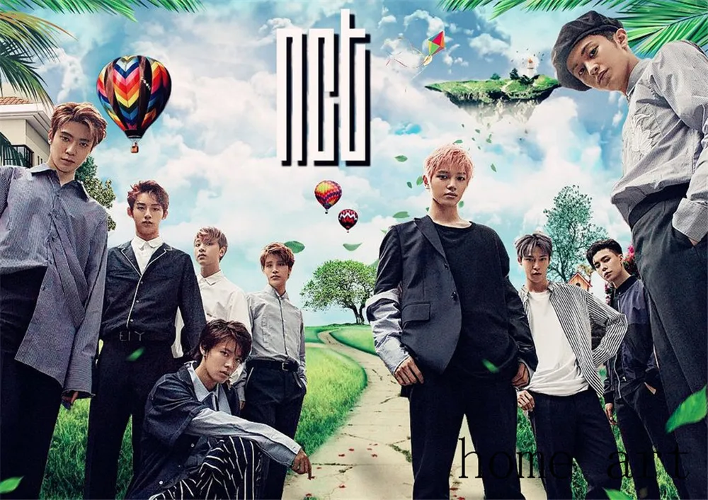NCT 2018 в Корейском стиле постер музыкальной группы четкое изображение настенные