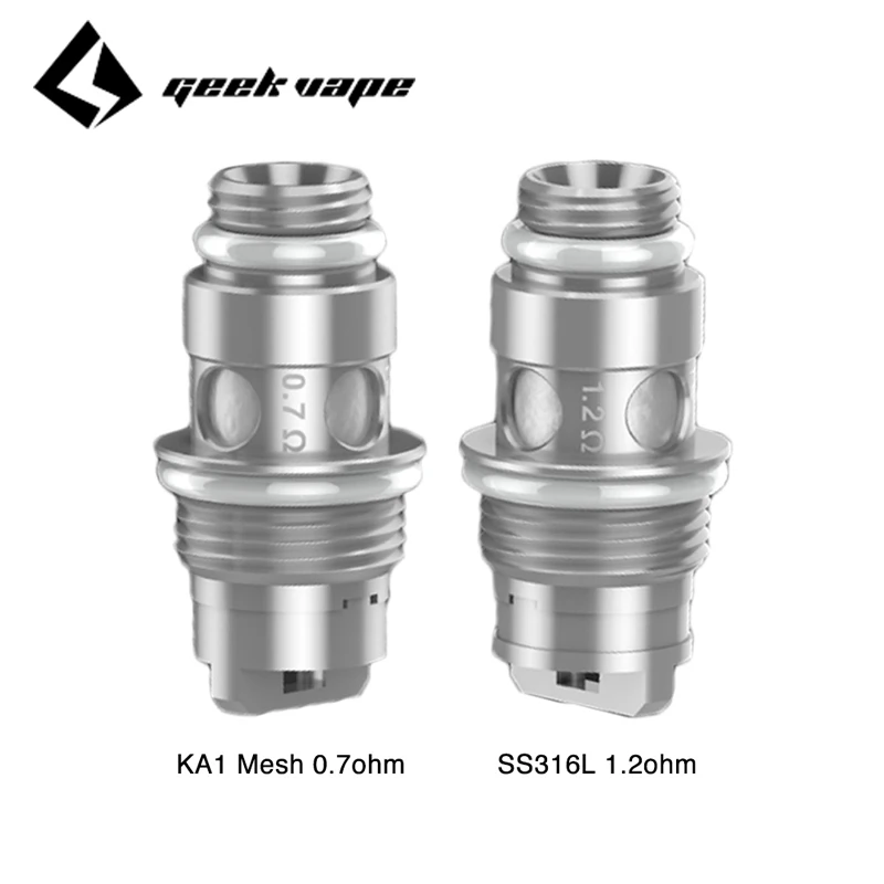 Geekvape NS 0.7ohm Mesh &amp 1.2ohm SS316L vaper coil для электронных сигарет подходит Frenzy Pod vape kit 5 ⑤