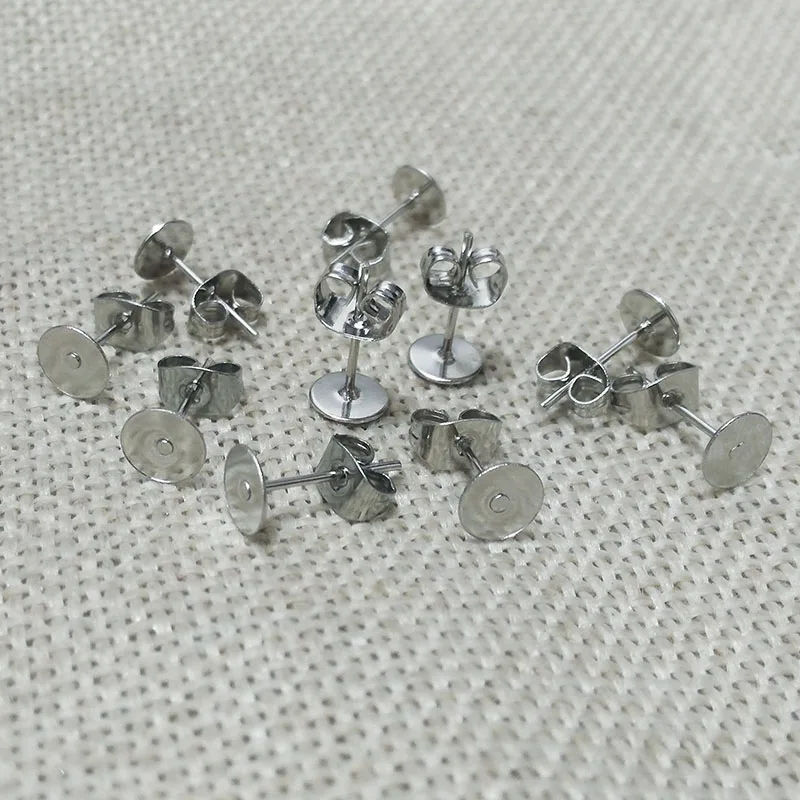 Серьги гвоздики установка Пустой Базы с лотком для сережек застежкой бабочкой