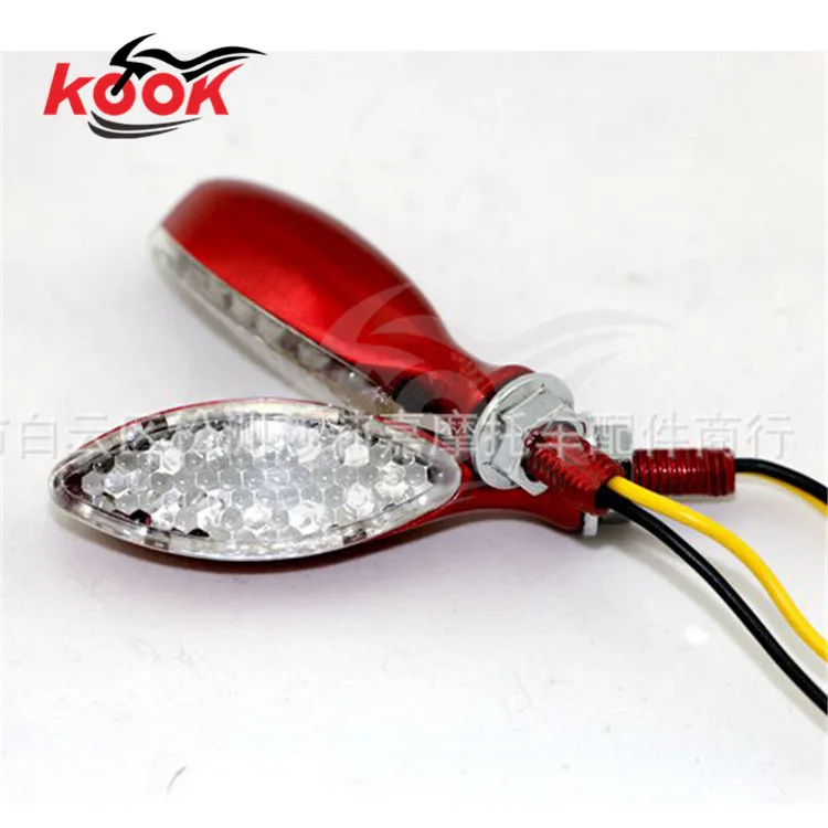 Хромированный Светодиодный указатель поворота мотоцикла для Harley Davidson