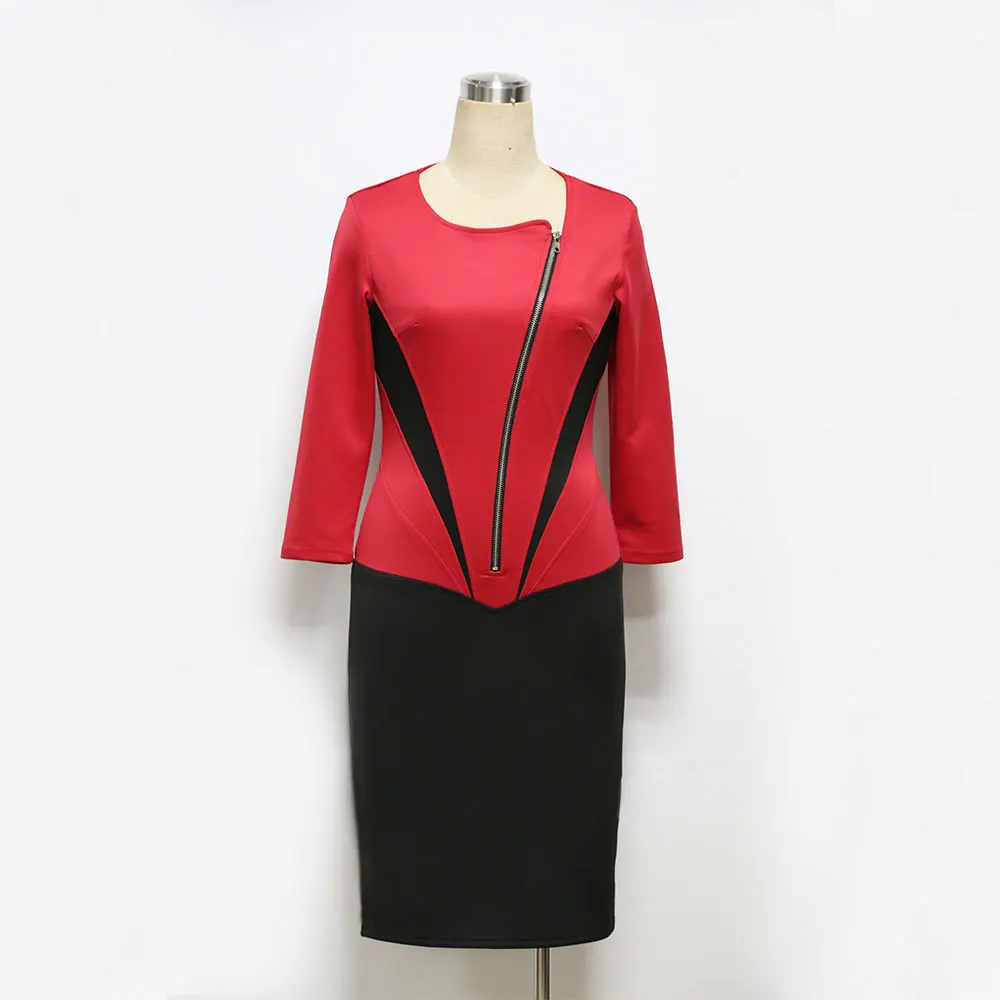 Осенние рабочие платья для женщин Карьера женские 2018 Новое поступление